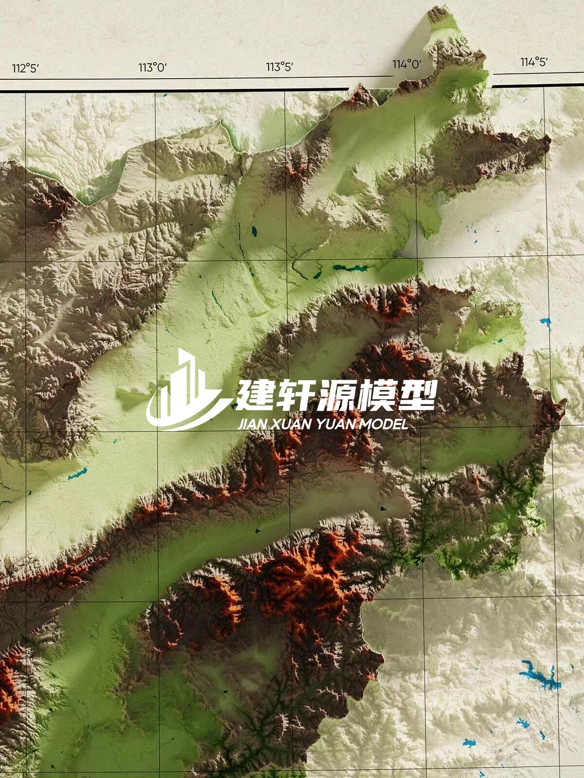 赣榆地形模型制作