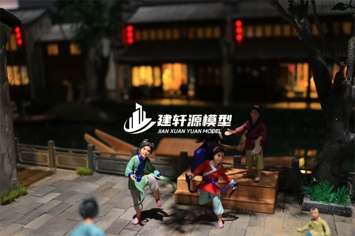赣榆京杭大运河博物馆·北新夜市场景模型